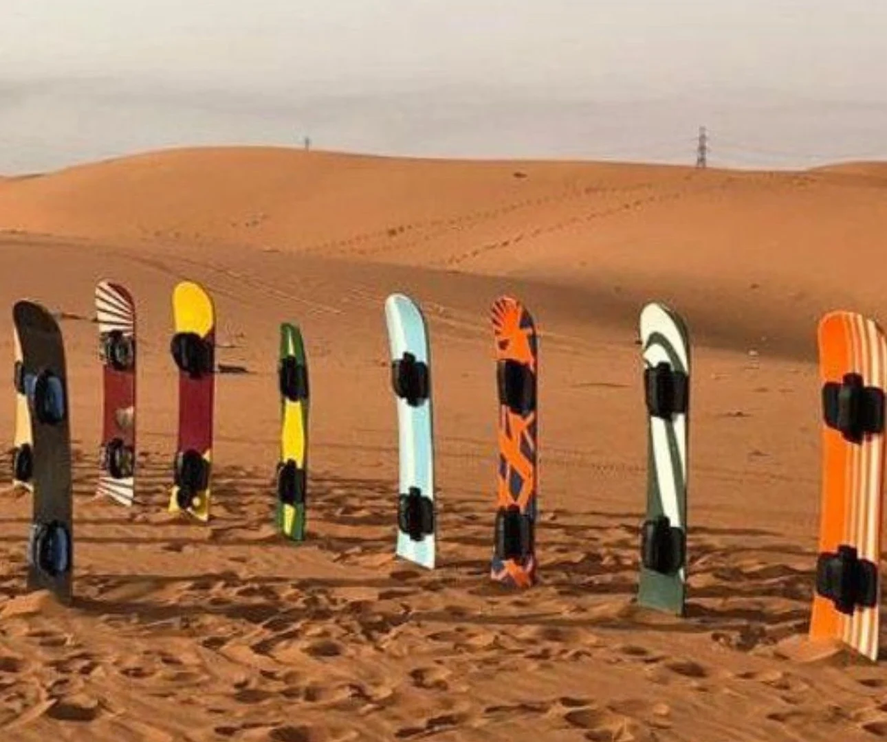 تجربة تزلج على الرمال، تطعيس وسمرة مخيم نجدية